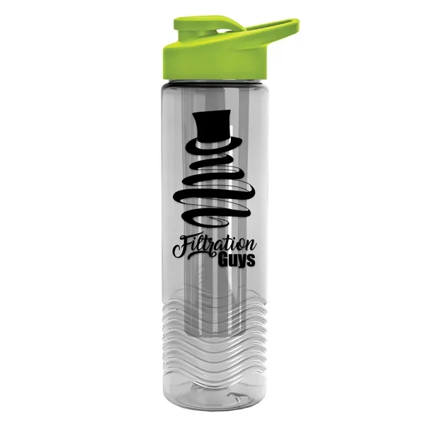 Wave 24 oz. Slim Cylinder Wave Design with Drink thru lid... from ASI 40480 Koozie Group