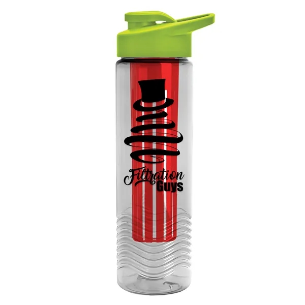 Wave 24 oz. Slim Cylinder Wave Design with Drink thru lid... from ASI 40480 Koozie Group