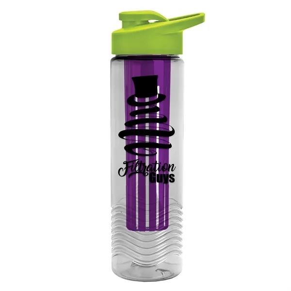 Wave 24 oz. Slim Cylinder Wave Design with Drink thru lid... from ASI 40480 Koozie Group