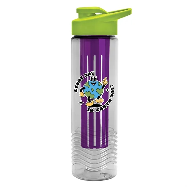 Wave 24 oz. Slim Cylinder Wave Design with Drink thru lid... from ASI 40480 Koozie Group