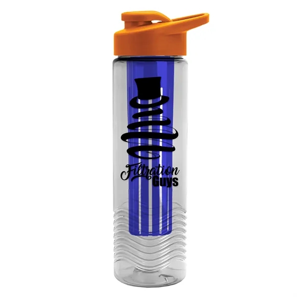 Wave 24 oz. Slim Cylinder Wave Design with Drink thru lid... from ASI 40480 Koozie Group