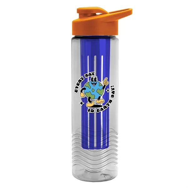 Wave 24 oz. Slim Cylinder Wave Design with Drink thru lid... from ASI 40480 Koozie Group