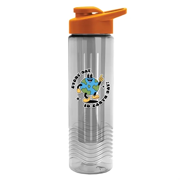 Wave 24 oz. Slim Cylinder Wave Design with Drink thru lid... from ASI 40480 Koozie Group