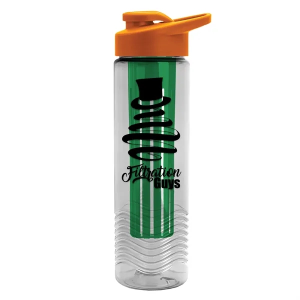 Wave 24 oz. Slim Cylinder Wave Design with Drink thru lid... from ASI 40480 Koozie Group