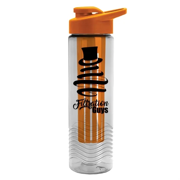 Wave 24 oz. Slim Cylinder Wave Design with Drink thru lid... from ASI 40480 Koozie Group
