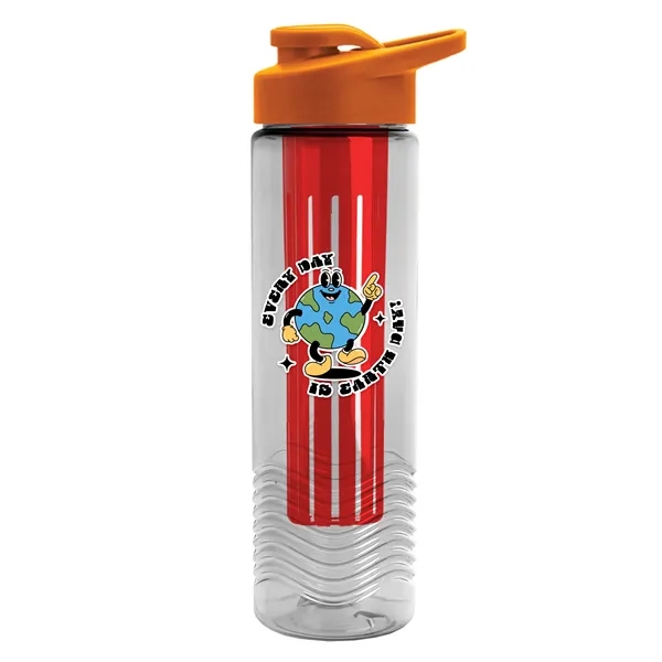 Wave 24 oz. Slim Cylinder Wave Design with Drink thru lid... from ASI 40480 Koozie Group