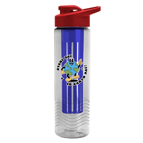 Wave 24 oz. Slim Cylinder Wave Design with Drink thru lid... from ASI 40480 Koozie Group