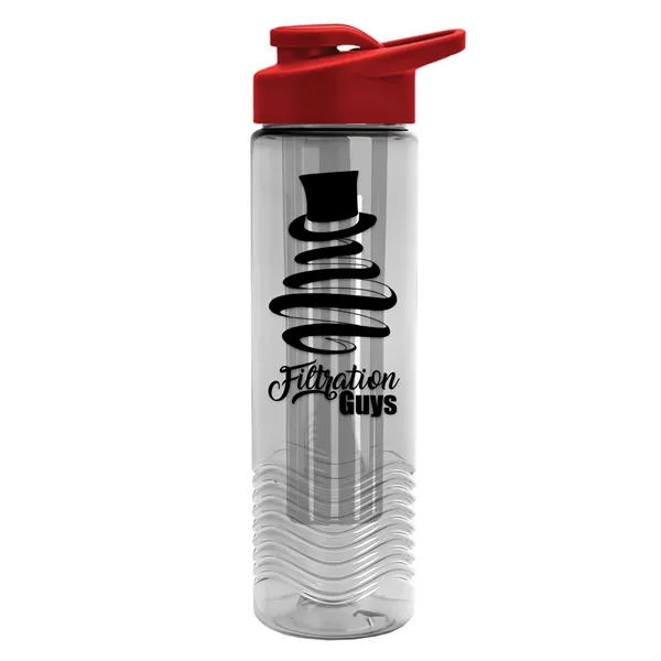 Wave 24 oz. Slim Cylinder Wave Design with Drink thru lid... from ASI 40480 Koozie Group