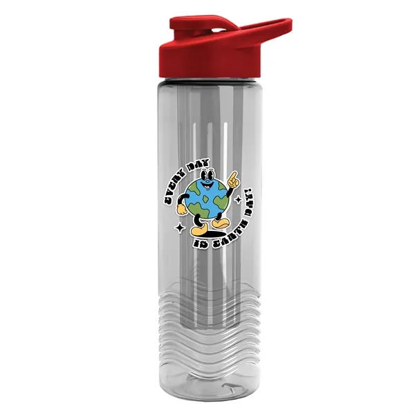 Wave 24 oz. Slim Cylinder Wave Design with Drink thru lid... from ASI 40480 Koozie Group