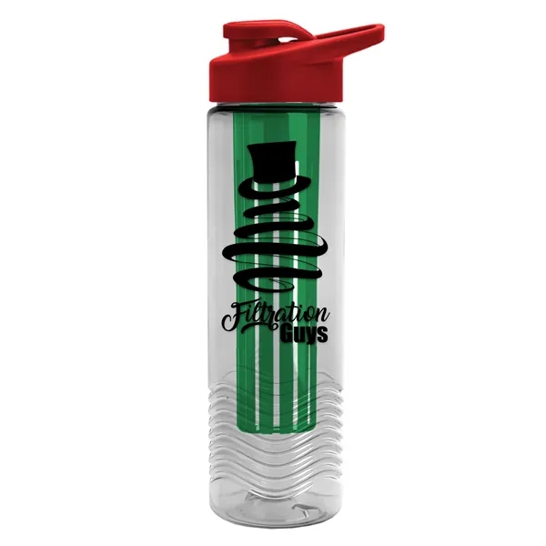 Wave 24 oz. Slim Cylinder Wave Design with Drink thru lid... from ASI 40480 Koozie Group
