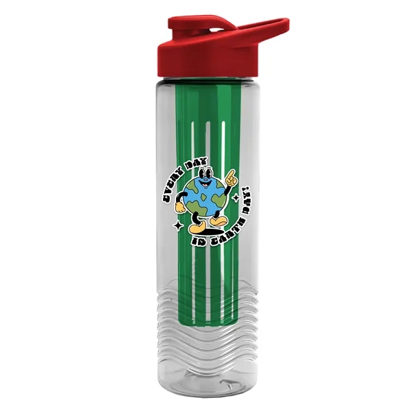 Wave 24 oz. Slim Cylinder Wave Design with Drink thru lid... from ASI 40480 Koozie Group