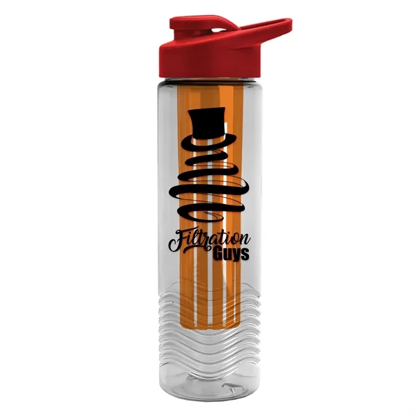 Wave 24 oz. Slim Cylinder Wave Design with Drink thru lid... from ASI 40480 Koozie Group