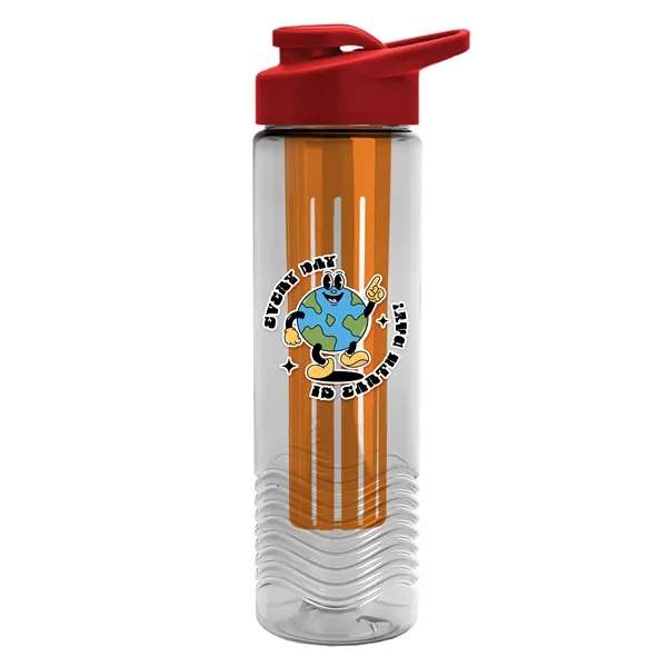 Wave 24 oz. Slim Cylinder Wave Design with Drink thru lid... from ASI 40480 Koozie Group