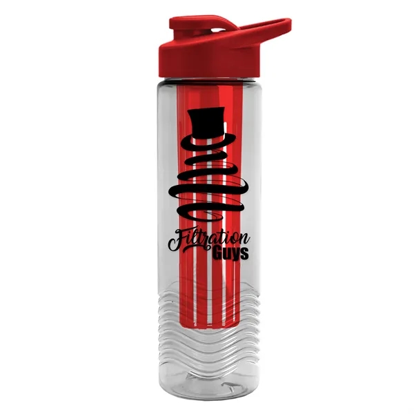 Wave 24 oz. Slim Cylinder Wave Design with Drink thru lid... from ASI 40480 Koozie Group