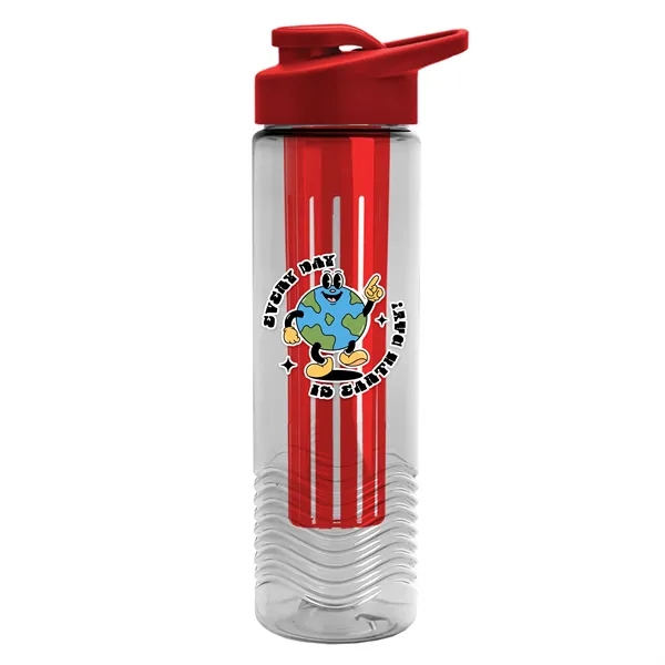 Wave 24 oz. Slim Cylinder Wave Design with Drink thru lid... from ASI 40480 Koozie Group