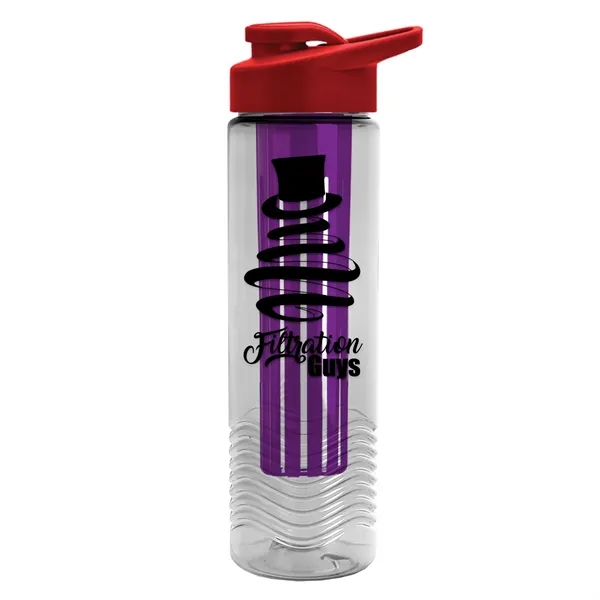 Wave 24 oz. Slim Cylinder Wave Design with Drink thru lid... from ASI 40480 Koozie Group
