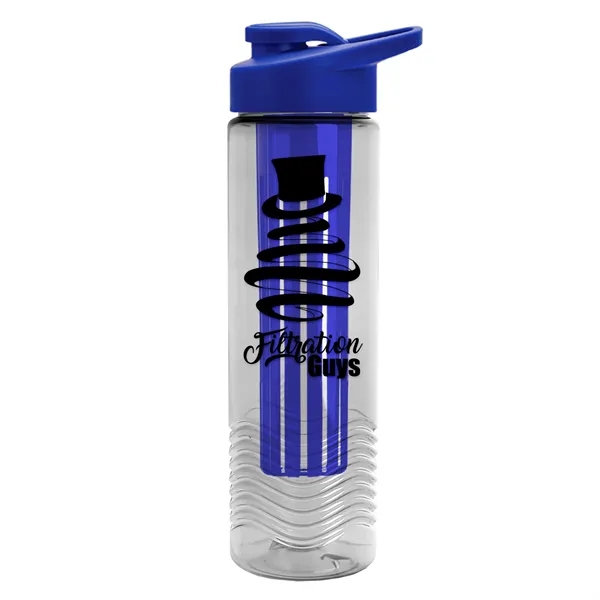 Wave 24 oz. Slim Cylinder Wave Design with Drink thru lid... from ASI 40480 Koozie Group