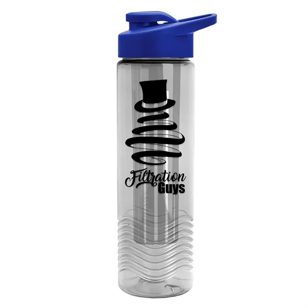 Wave 24 oz. Slim Cylinder Wave Design with Drink thru lid... from ASI 40480 Koozie Group