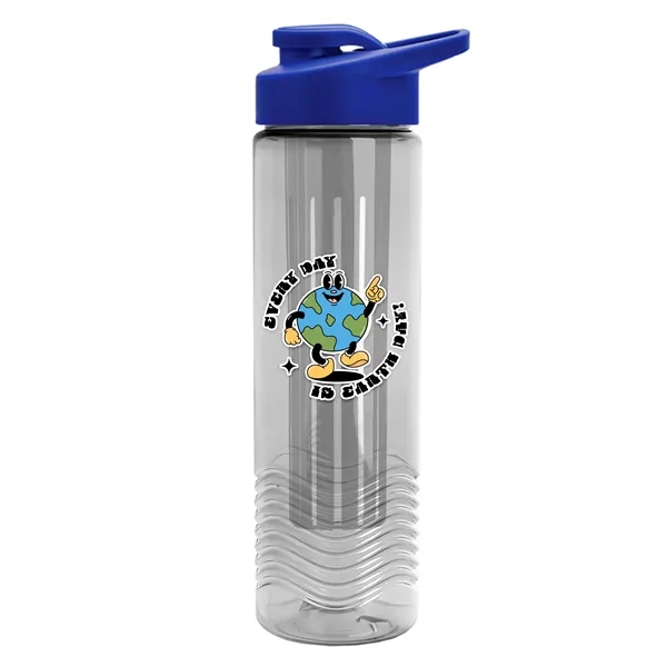 Wave 24 oz. Slim Cylinder Wave Design with Drink thru lid... from ASI 40480 Koozie Group