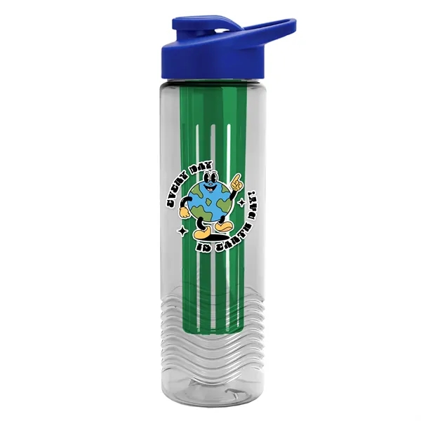 Wave 24 oz. Slim Cylinder Wave Design with Drink thru lid... from ASI 40480 Koozie Group