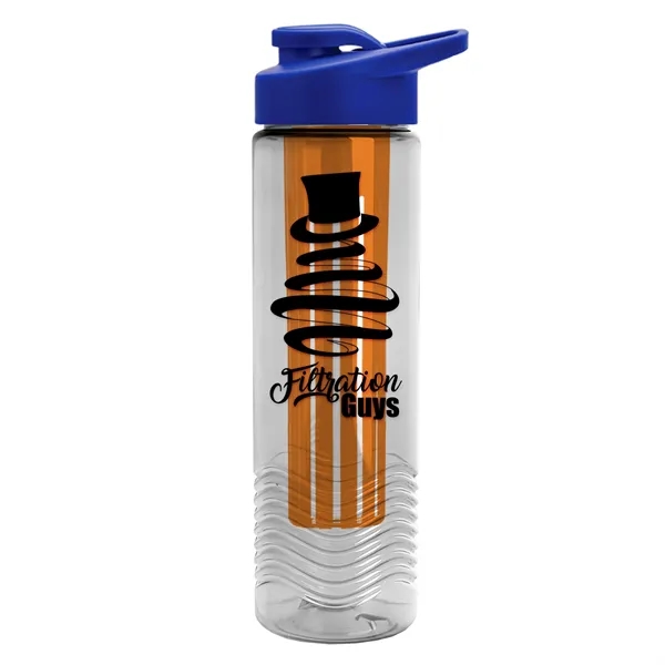 Wave 24 oz. Slim Cylinder Wave Design with Drink thru lid... from ASI 40480 Koozie Group