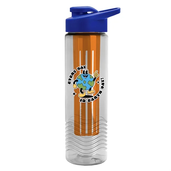Wave 24 oz. Slim Cylinder Wave Design with Drink thru lid... from ASI 40480 Koozie Group