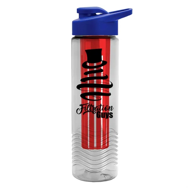 Wave 24 oz. Slim Cylinder Wave Design with Drink thru lid... from ASI 40480 Koozie Group