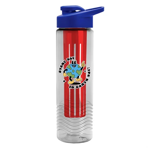 Wave 24 oz. Slim Cylinder Wave Design with Drink thru lid... from ASI 40480 Koozie Group