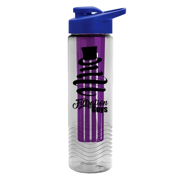 Wave 24 oz. Slim Cylinder Wave Design with Drink thru lid... from ASI 40480 Koozie Group