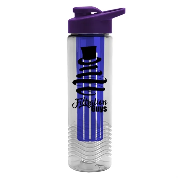 Wave 24 oz. Slim Cylinder Wave Design with Drink thru lid... from ASI 40480 Koozie Group