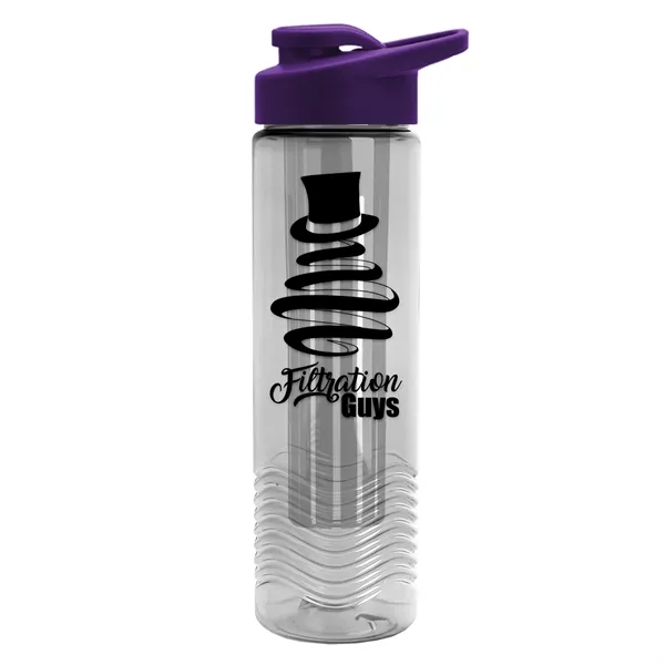 Wave 24 oz. Slim Cylinder Wave Design with Drink thru lid... from ASI 40480 Koozie Group