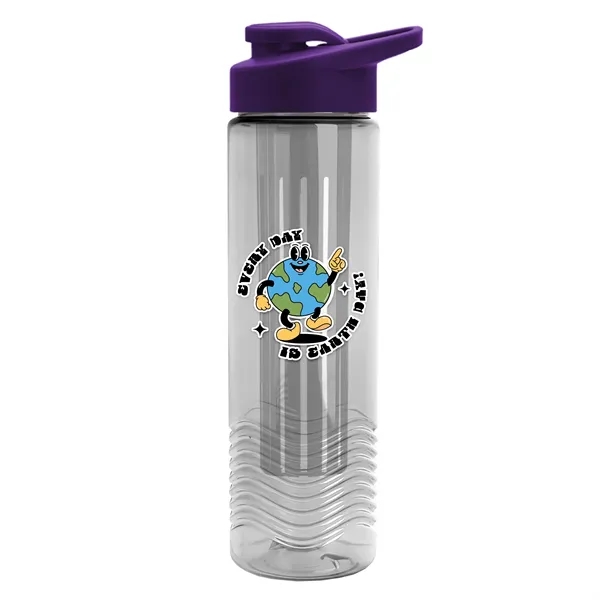 Wave 24 oz. Slim Cylinder Wave Design with Drink thru lid... from ASI 40480 Koozie Group