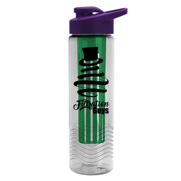 Wave 24 oz. Slim Cylinder Wave Design with Drink thru lid... from ASI 40480 Koozie Group