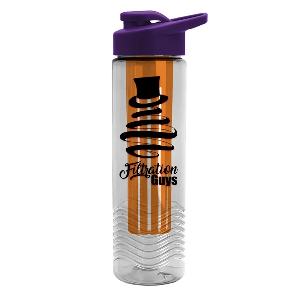 Wave 24 oz. Slim Cylinder Wave Design with Drink thru lid... from ASI 40480 Koozie Group