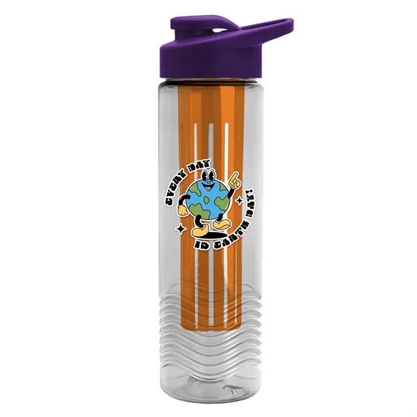 Wave 24 oz. Slim Cylinder Wave Design with Drink thru lid... from ASI 40480 Koozie Group