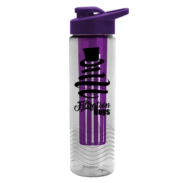 Wave 24 oz. Slim Cylinder Wave Design with Drink thru lid... from ASI 40480 Koozie Group