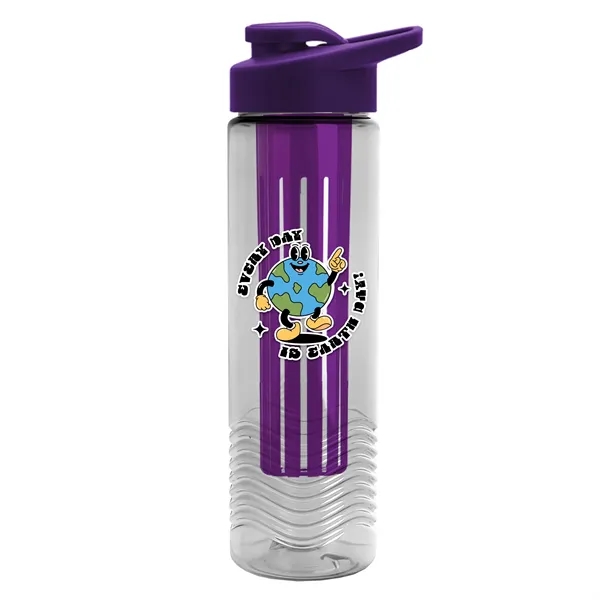 Wave 24 oz. Slim Cylinder Wave Design with Drink thru lid... from ASI 40480 Koozie Group