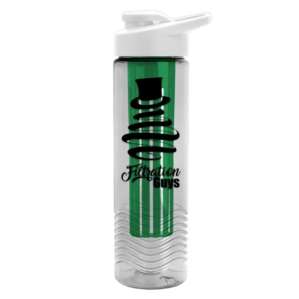Wave 24 oz. Slim Cylinder Wave Design with Drink thru lid... from ASI 40480 Koozie Group