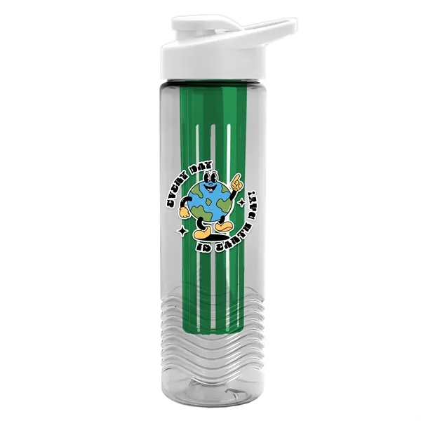 Wave 24 oz. Slim Cylinder Wave Design with Drink thru lid... from ASI 40480 Koozie Group