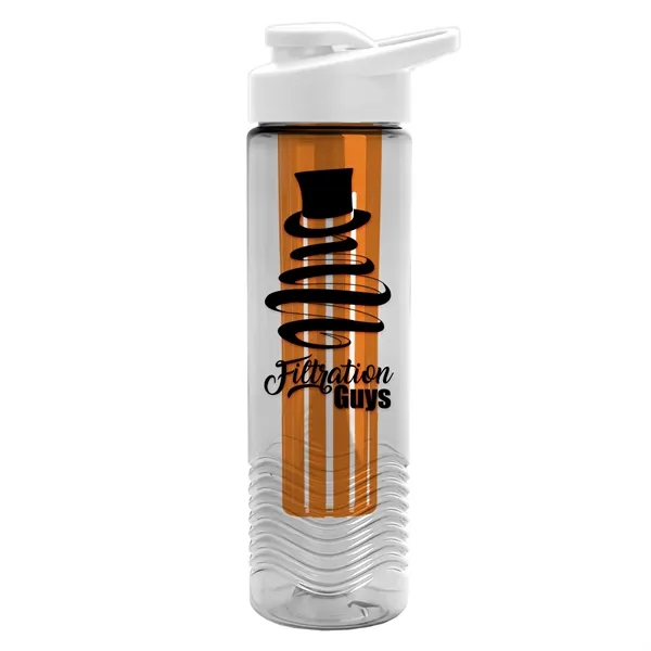 Wave 24 oz. Slim Cylinder Wave Design with Drink thru lid... from ASI 40480 Koozie Group