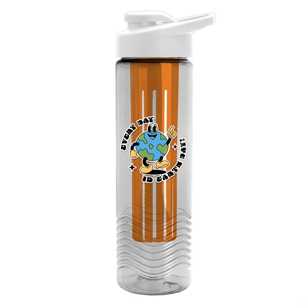 Wave 24 oz. Slim Cylinder Wave Design with Drink thru lid... from ASI 40480 Koozie Group