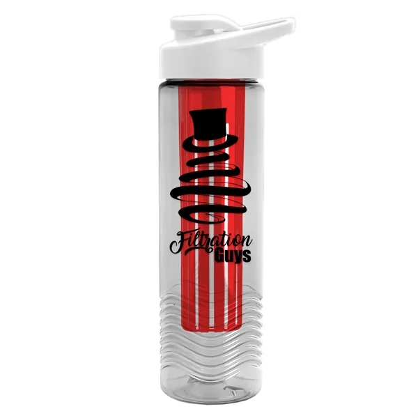 Wave 24 oz. Slim Cylinder Wave Design with Drink thru lid... from ASI 40480 Koozie Group