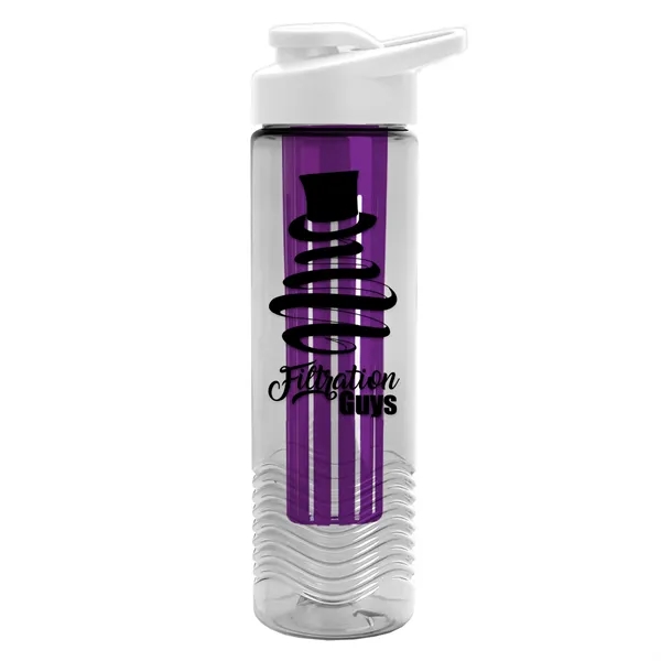 Wave 24 oz. Slim Cylinder Wave Design with Drink thru lid... from ASI 40480 Koozie Group