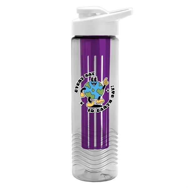 Wave 24 oz. Slim Cylinder Wave Design with Drink thru lid... from ASI 40480 Koozie Group