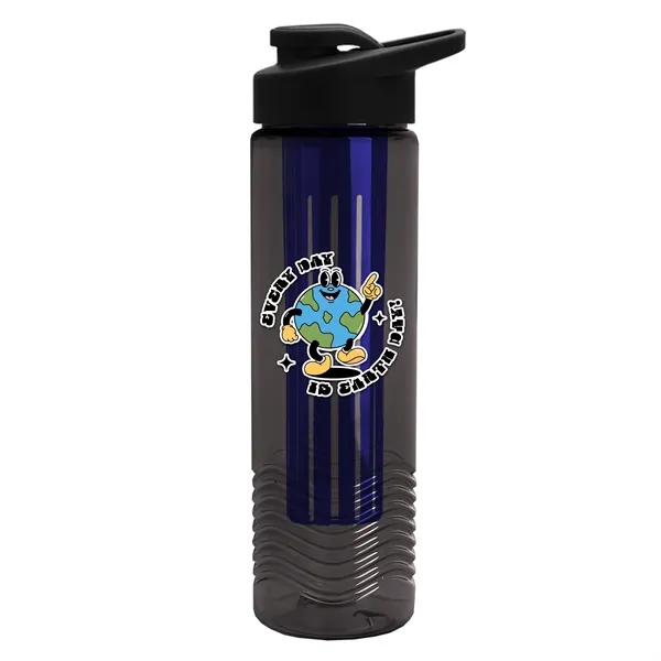 Wave 24 oz. Slim Cylinder Wave Design with Drink thru lid... from ASI 40480 Koozie Group