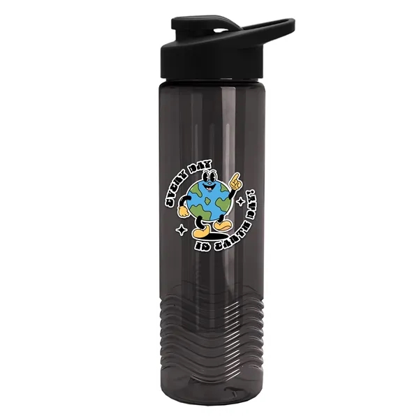 Wave 24 oz. Slim Cylinder Wave Design with Drink thru lid... from ASI 40480 Koozie Group