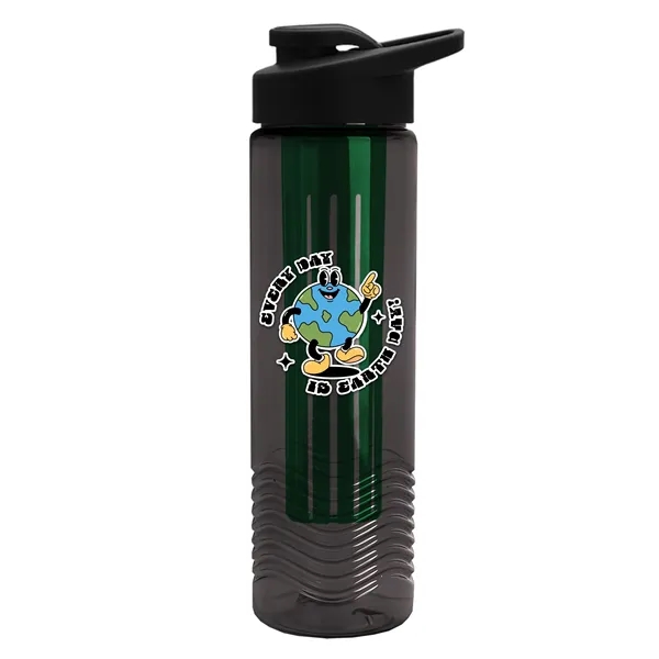 Wave 24 oz. Slim Cylinder Wave Design with Drink thru lid... from ASI 40480 Koozie Group
