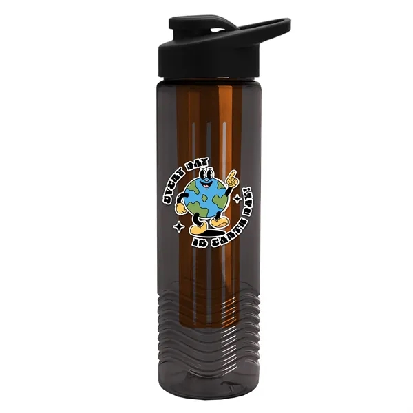 Wave 24 oz. Slim Cylinder Wave Design with Drink thru lid... from ASI 40480 Koozie Group