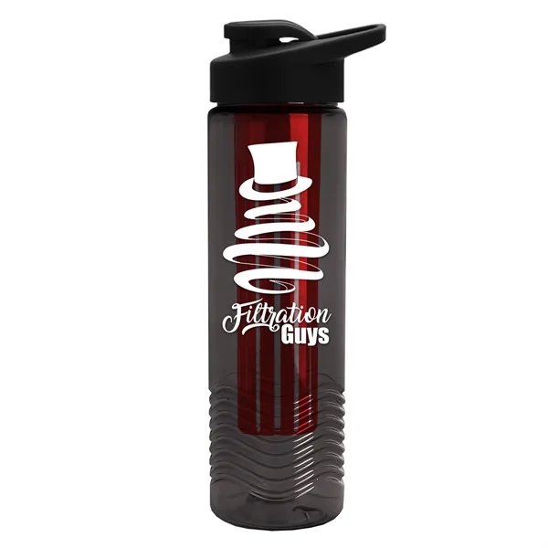 Wave 24 oz. Slim Cylinder Wave Design with Drink thru lid... from ASI 40480 Koozie Group