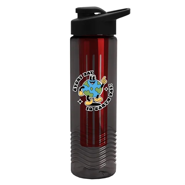 Wave 24 oz. Slim Cylinder Wave Design with Drink thru lid... from ASI 40480 Koozie Group
